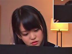 19yo Teen Schoolgirl Kurumi Tachibana Focuses While Vibrated